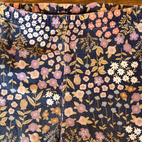 Carter’s Denim Ruffle shirt with Floral Leggings - Picture 7 of 9